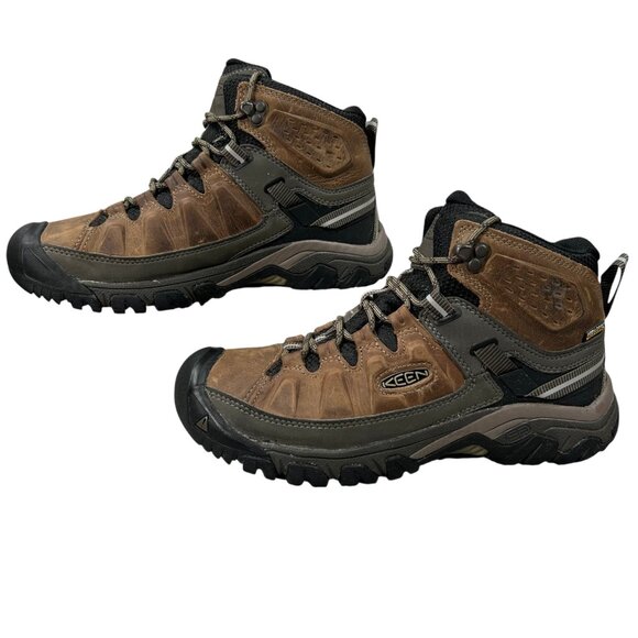 Keen Women's Targhee III Brown Waterproof Mid Hiking Boots Size 8.5 - Picture 1 of 14